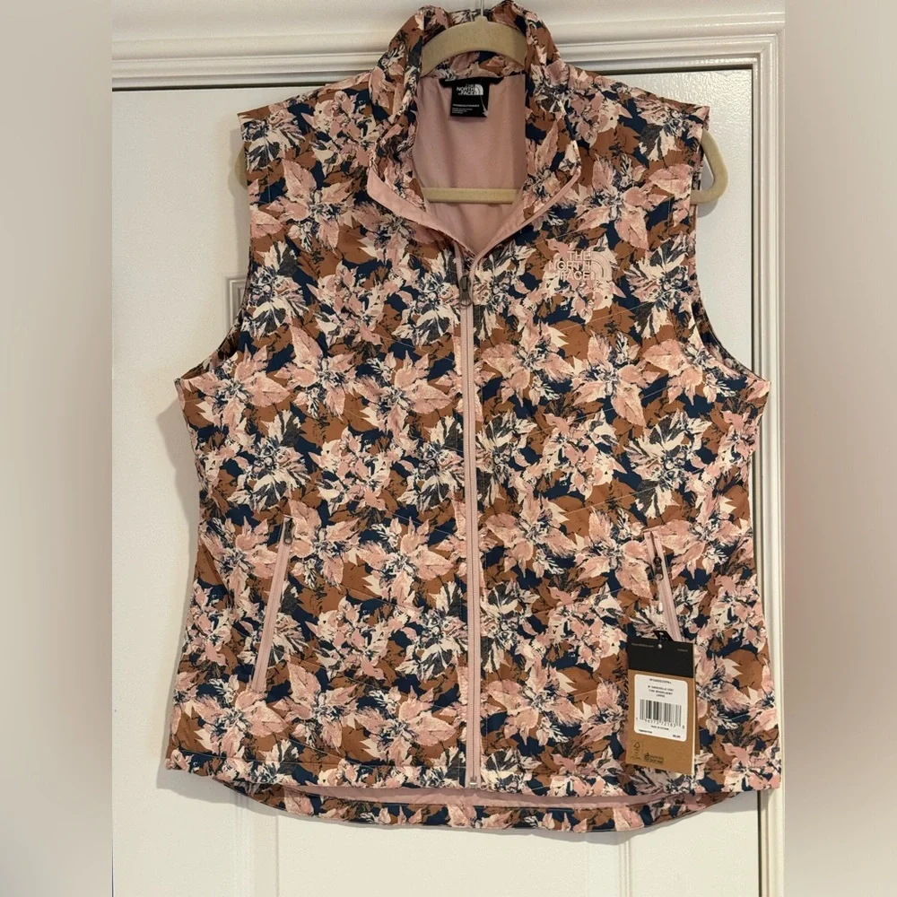 NWT The North Face Women’s Tamburello Vest in Pink‎ Moss Size Medium